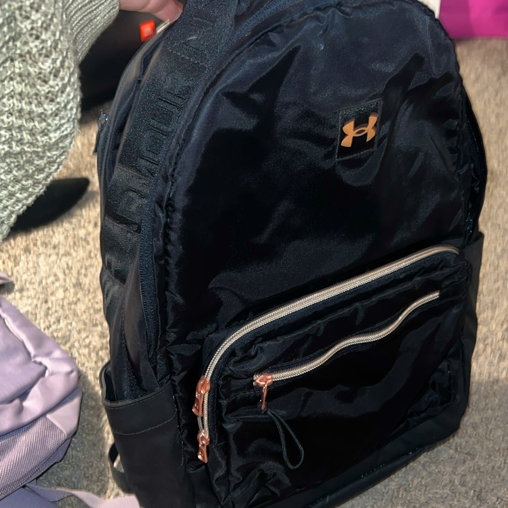 Under armour rose gold backpack